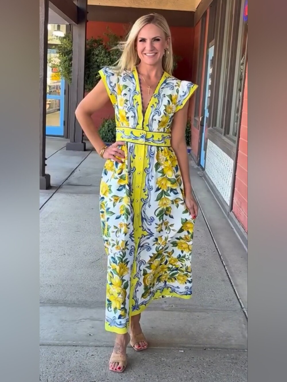 Farm Rio Sicily Scarf Maxi Dress - Picture 5 of 16